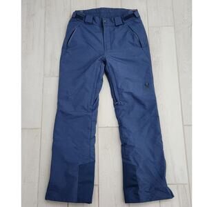Spyder Mens Medium Snowboarding Snow Ski Pants Blue Zip Pockets Vents Adjustable